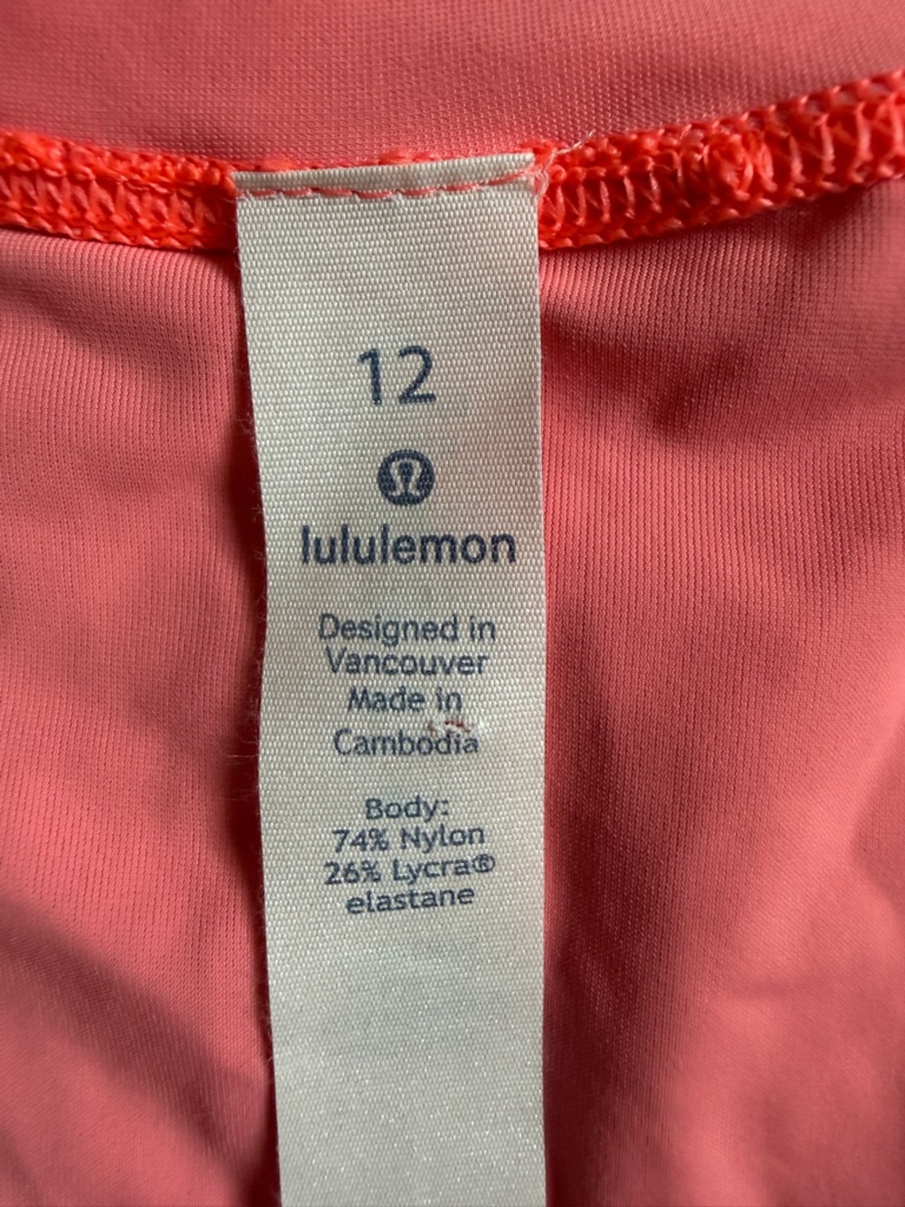 lululemon athletica Women’s Neon Pink Yoga Gym Tank Top- Size 12 - Picture 4 of 5